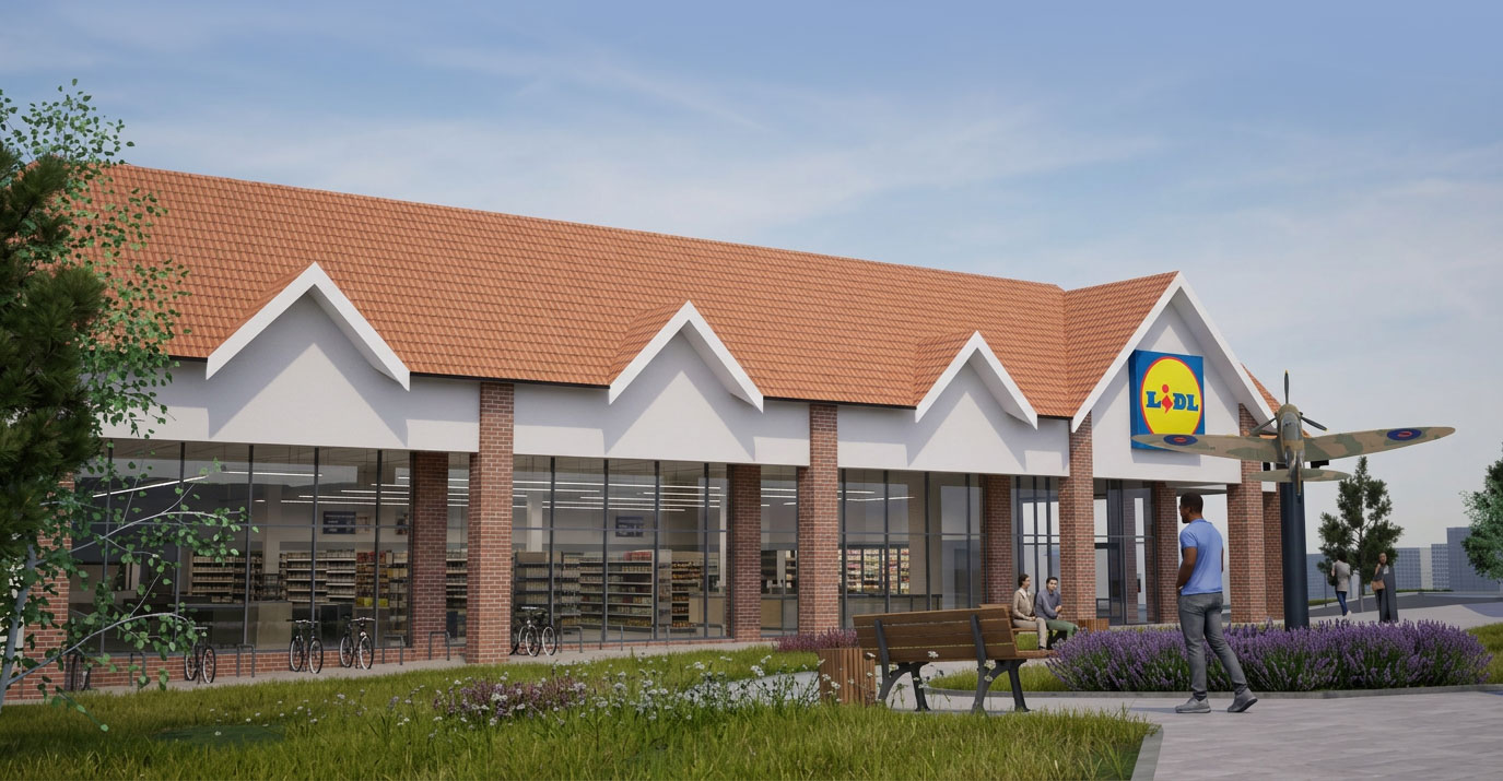 3D visual of the proposed store